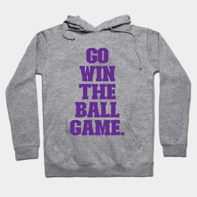 Go Win the Ball Game Hoodie by Emilied